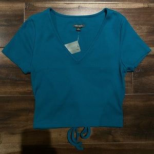 Wild Fable Women's Short Sleeve V-Neck Baby T-Shirt